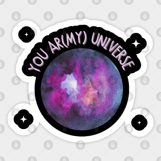 You Are My Universe (ARMY) Sticker by e s p y